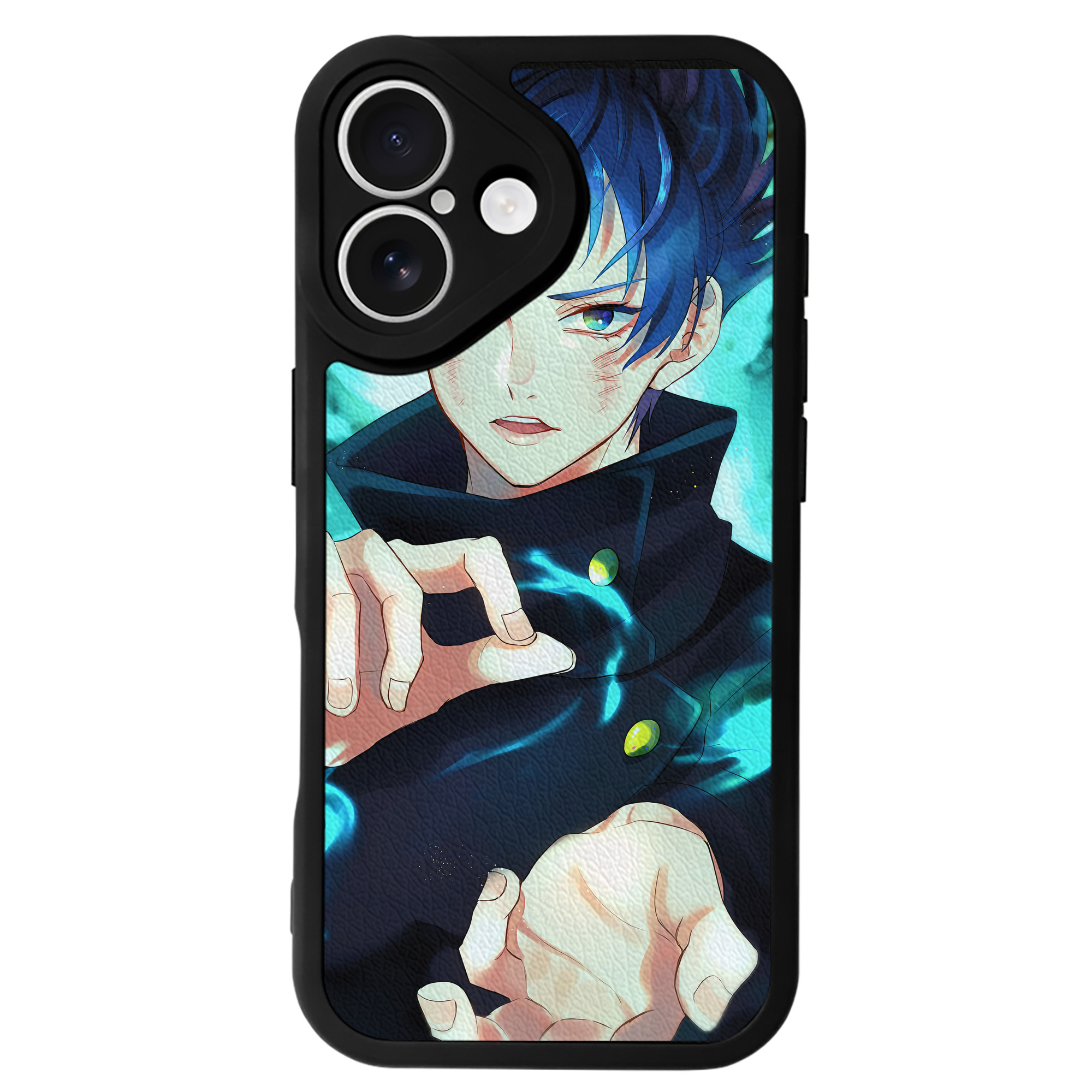 （画像用） 呪術廻戦 Jujutsu Kaisen 【iPhone 16シリーズ対応】シリコンスマホケース（レザー調） 材質：シリコン